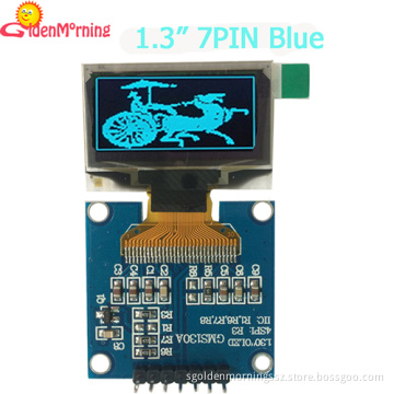 1.3 inch OLED Display Module with 128x64 Pixels Resolution, Blue Color